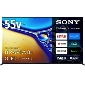 (���������ۏ�/�z���ݒu����)SONY�i�\�j�[�j 55V�^�@4K�`���[�i�[�����L�@EL�e���r�@BRAVIA 8 II�iGoogle TV�j K-55XR80M2