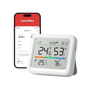 SwitchBot�i�X�C�b�`�{�b�g�j �����x�v Pro W4900000 �z���C�g