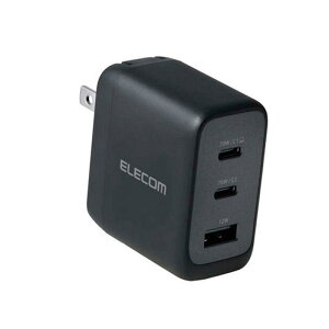 �G���R�� AdjustCharge���� USB Power Delivery 70W AC�[�d��(C×2+A×1) ACDC-PD12770BK �u���b�N