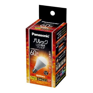 Panasonicipi\jbNj pbN LEDd v~A 7.0WidFj`d^Cv LDA7LGE17K60ESW2F 60`/E17