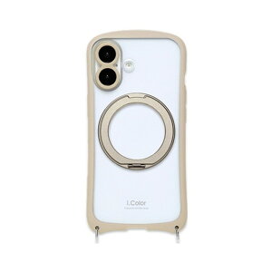 NATURAL design iPhone 17�Ή� �w�ʌ^�P�[�X�ii.Color+�j iP25-61-ICMG04 �x�[�W��