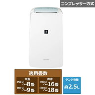 SHARP（シャープ） コンプレッサー方式　衣類乾燥除湿機 CV-T71-W ホワイト系