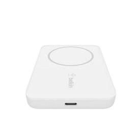 Belkin（ベルキン） MagSafe対応 磁気ワイヤレスモバイルバッテリ BPD002btWH ホワイト　容量：2,500mAh
