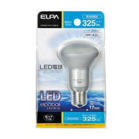 ELPA LED電球ミニレフ形（325lm） LDR4D-H-E17-G610 昼光色　30W形相当