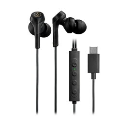 オーディオテクニカ ノイズキャンセリングUSB Type-C用イヤホン ATH-CKS330NC BK ブラック