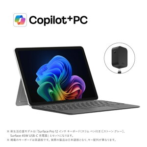 Microsofti}CN\tgj ʃf Surface Pro 12C` Snapdragon X Plus/16/256 + L[{[hiXytj+ 45W USB-C [d EP2-46399 v`i