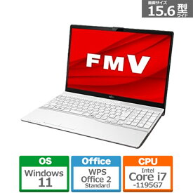 富士通 FMV LIFEBOOK AHシリーズ AH500/H　15.6型ノートパソコン FMVA500HW プレミアムホワイト