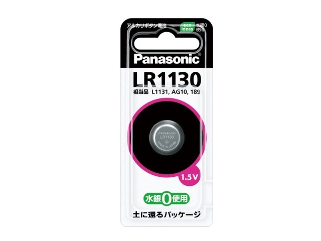 パナソニック アルカリボタン電池 LR1130P