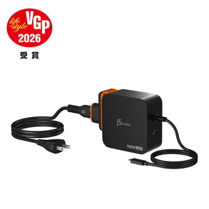 j5 create GaN���� USB-C 102W�f���A���|�[�g�}���[�d�� AC�����L�b�g�t�� JUP25100P