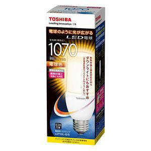 (AEgbg)ŁiTOSHIBAj LEDd LDT10L-G/S dF@80W`/E26