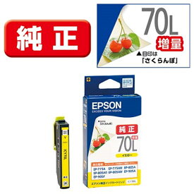 EPSON（エプソン） 純正インクカートリッジ ICY70L イエロー