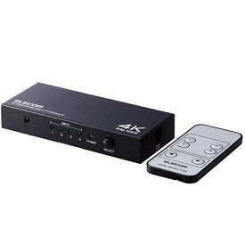 エレコム HDMI切替器（4ポート） DH-SW4KP41BK