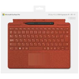 Microsoft（マイクロソフト） スリム ペン 2 付き Surface Pro Signature キーボード 8X6-00039 ポピー レッド