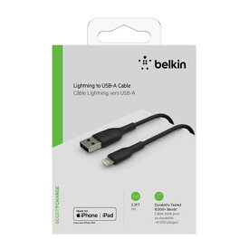 Belkin（ベルキン） BOOST↑CHARGE USB-A to ライトニング PVCケーブル (1m) CAA001BT1MBK ブラック