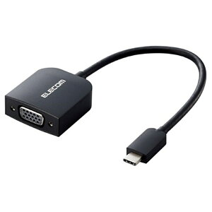GR ϊP[u USB Type C to VGA ( D-sub15pin ) AD-CVGABK3 ubN