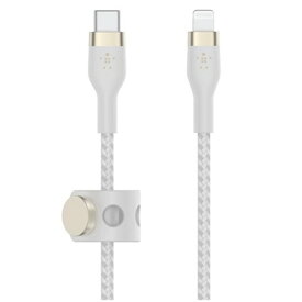 Belkin（ベルキン） USB-C to ライトニング 高耐久編込シリコンケーブル[2m] CAA011bt2MWH ホワイト