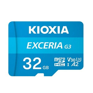 KIOXIAiLINVAj EXCERIA G3 microSDHC UHS-I J[h KMU-C032G eʁF32GB