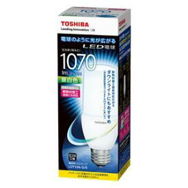 (アウトレット)東芝（TOSHIBA） LED電球 LDT10N-G/S 昼白色相当　80W形相当/E26口金
