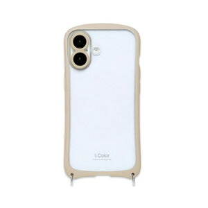 NATURAL design iPhone17�Ή� �w�ʌ^�P�[�X�ii.Color�j iP25-61-ICSH04 �x�[�W��