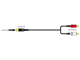 JVC 変換オーディオコード　ピンジャック－ピンプラグ×2（0.25m） CN-162G
