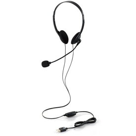 エレコム 両耳小型USB有線ヘッドセット HS-HP01SUBK