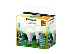 (アウトレット)Panasonic（パナソニック） LED電球 LDA7NGE17K60ESW22T 昼白色　2個セット　60W形相当/E17口金