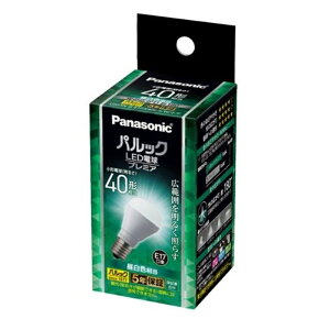 Panasonic�i�p�i�\�j�b�N�j �p���b�N LED�d�� �v���~�A 3.9W�i�����F�����j���`�d���^�C�v LDA4NGE17K40ESW2F 40�`����/E17����