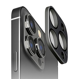 PGA iPhone 15 Pro / 15 Pro Max トリプルカメラ用 カメラフルプロテクター PG-23BCLG20BK PVCレザー/ブラック