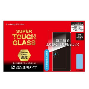 Deff Galaxy S25 Ultra�Ή� �w��F�ؑΉ��K���X�t�B�����uSUPER TOUGH GLASS�v DG-GS25UG2F
