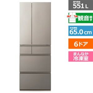 (���������ۏ�/�z���ݒu����)Panasonic�i�p�i�\�j�b�N�j 6�h�A�①�Ɂ@HY�^�C�v NR-F55HY3-N �w�A���C���V�����p���@�ω��J���@���e�ʁF551���b�g��