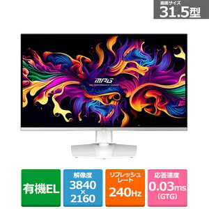 MSIiGGXACj 31.5^Q[~Oj^[ MPG-321URXW-QD-OLED Vo[zCg