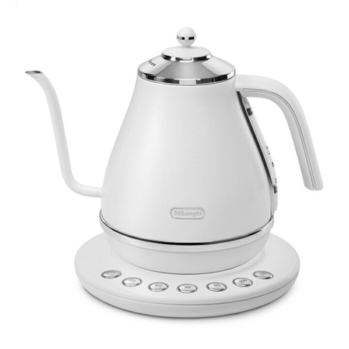 楽天市場】デロンギ 温調付き電気カフェケトル KBOE1230J-W ピースフル 