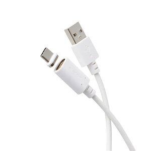 �G���R�� �s�^�b�ƃ}�O�l�b�g�P�[�u��(USB-A - USB Type-C/USB2.0/15W) MPA-ACMA20WH �z���C�g