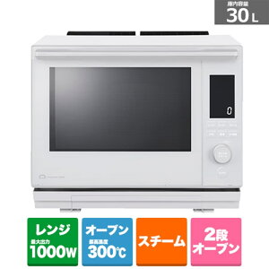 (���������ۏ�)���ŁiTOSHIBA�j �ߔM�����C�I�[�u�������W�@�Ηq�h�[�� ER-D3000C(W) ���i�z���C�g