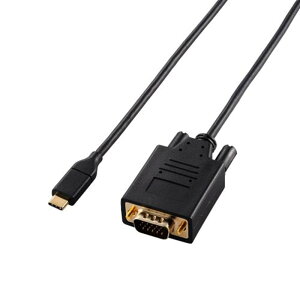 GR USB Type-C(TM) - VGAϊP[u CAC-CVGA10BK2 ubN