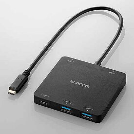 エレコム USB3．1ハブ／バスパワー U3HC-DC03BBK ブラック