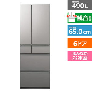 (ۏ/zݒu)Panasonicipi\jbNj 6hA①Ɂ@EY^Cv NR-F49EY2-S Vo[@ωJ@eʁF490bg