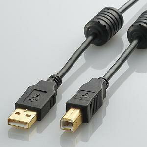 �G���R�� USB2�D0�P�[�u�� U2C-BF50BK �u���b�N�@�P�[�u�����F5m
