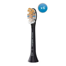 PHILIPS（フィリップス） 替ハブラシ(6本) ソニッケアー オールインワン ブラシヘッド レギュラー HX9096/96 ブラック