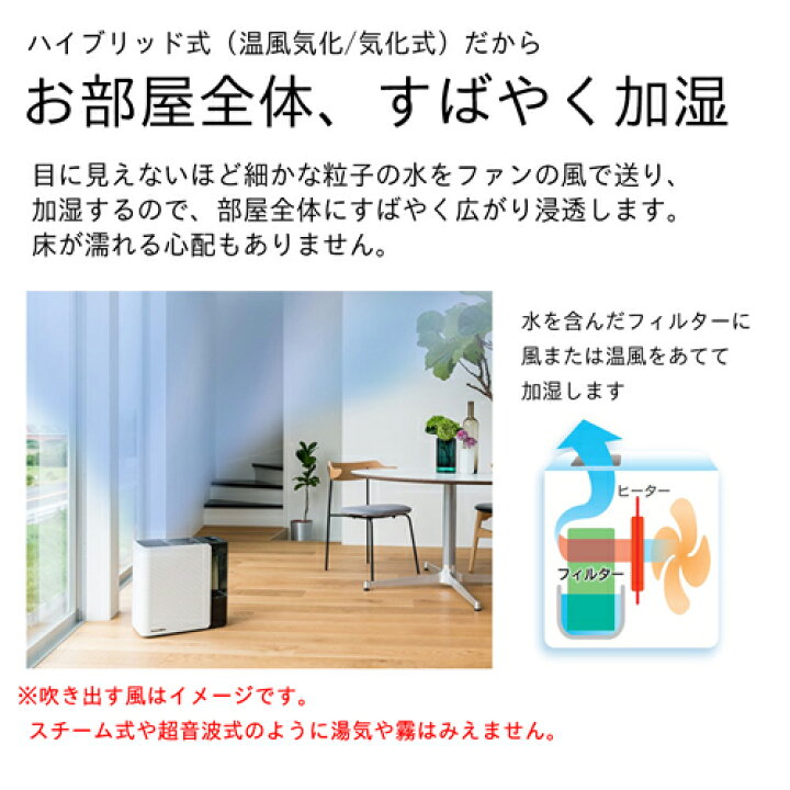楽天市場】ダイニチ工業 ハイブリッド式加湿器 LX TYPE HD-LX1024(W 