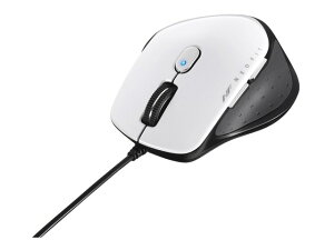 �o�b�t�@���[�iBuffalo�j �L���@BlueLED�@5�{�^���@�}�E�X BSMBU510SWH �z���C�g