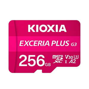 KIOXIAiLINVAj EXCERIA PLUS G3 microSDXC UHS-I J[h KMUH-C256G eʁF256GB