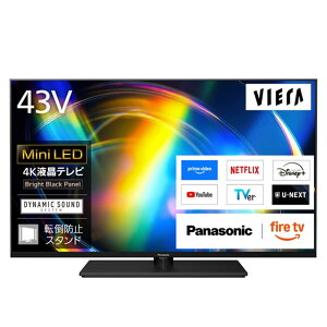 (���������ۏ�/�z���ݒu����)Panasonic�i�p�i�\�j�b�N�j 43V�^�@4K�`���[�i�[�����t���e���r�@VIERA�i�r�G���j�iFire TV�j TV-43W95C