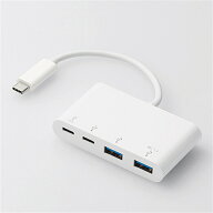 エレコム USB　Type−Cコネクタ搭載USBハブ（PD対応） U3HC-A424P10WH ホワイト