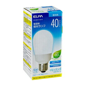 ELPA 電球型蛍光灯　E26　40W1個入り EFA10ED/7-A041H 昼光色