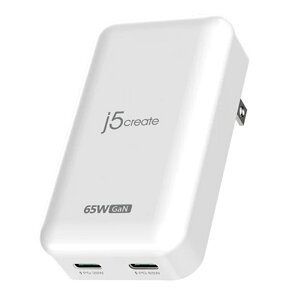 j5 create }[d@65W GaN Slim PD USB-C@2Port Charger JUP2465