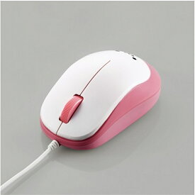 エレコム 3ボタンBlueLED有線マウス M-Y8UBPN ピンク