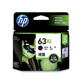 日本HP 純正インクカートリッジ　ブラック増量 F6U64AA(HP63XL ブラック増量) 黒