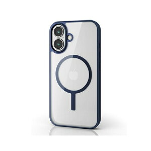 �G���R�� iPhone 16�Ή� �n�C�u���b�h�P�[�X�iMAGKEEP�j PM-A24AMAG03NV �l�C�r�[