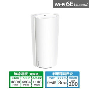 TP-LinkieB[s[Nj AXE11000 gCohbVWi-Fi 6EVXe Deco XE200 1P 1pbN